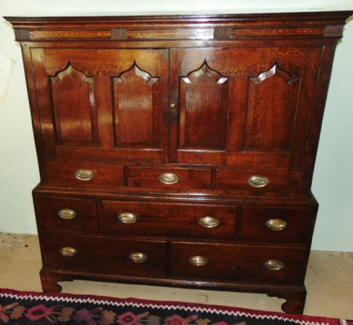 Welsh Oak Livery Cupboard. Circa 1780