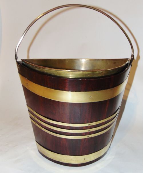 Georgian Mahogany Brass Bound Bucket Circa 1780