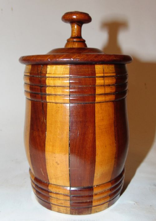 Scottish Victorian Stripy Salt Box. Circa 1860