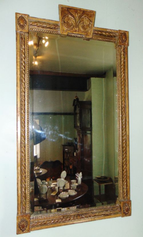 French Louis Xvi Gilt Mirror Circa 1780