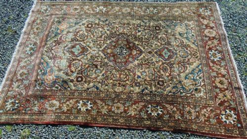 Antique Persian Ispahan Rug Circa 1925