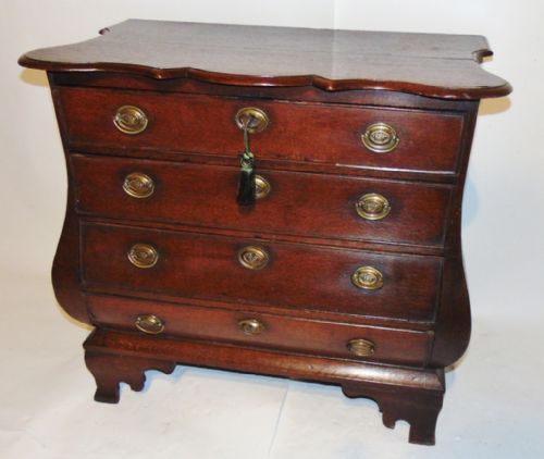 Dutch Oak Bombe Chest of Drawers Circa 1780
