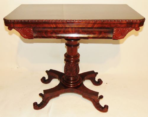 American Regency Mahogany Card Table Circa 1825
