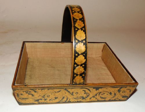 Regency Penwork Basket Circa 1815