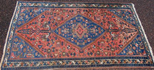 Antique Persian Village Hamadan Rug Circa 1910