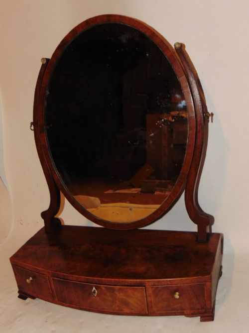 Georgian Mahogany Toilet Mirror Circa 1785
