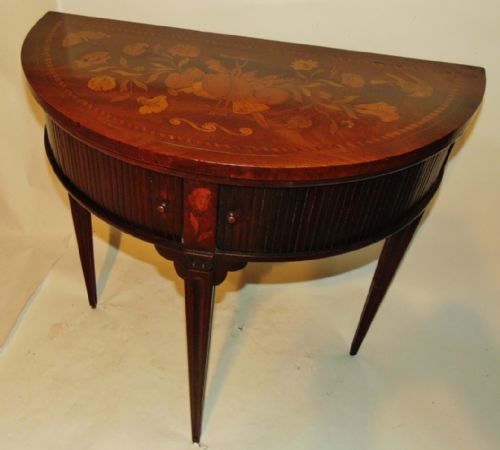 Dutch Mahogany & Marquetry Side Table Circa 1800