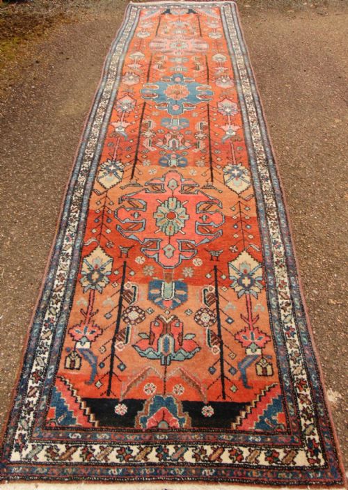 Antique Persian Hamadan Long Runner Circa 1910