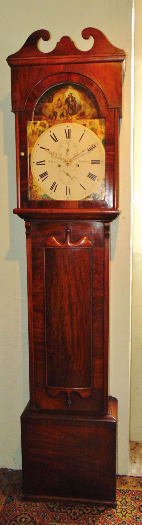 Scottish Mahogany Longcase Clock Circa 1845