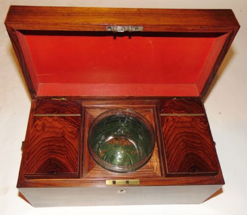Regency Kingwood Tea Caddy Circa 1820