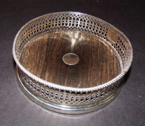Early Victorian Silver Coaster 1841