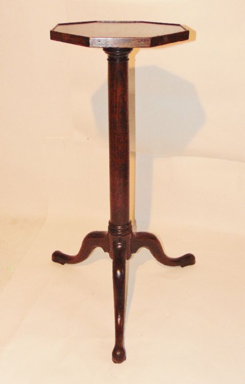 Georgian Oak Tall Candlestand Circa 1770