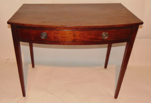 Georgian Mahogany Bow Side Table Circa 1800