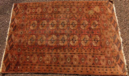 Antique Tekke Turkoman Rug Circa 1910