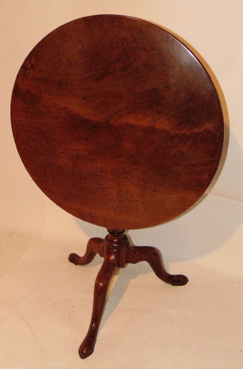 Georgian Mahogany Birdcage Tripod Table Circa 1770