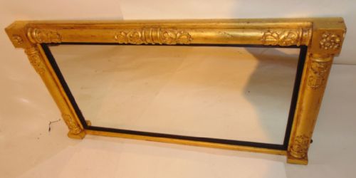 Regency Gilt Overmantle Mirror Circa 1820