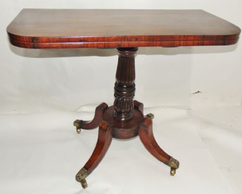 Regency Rosewood Card Table Circa 1815