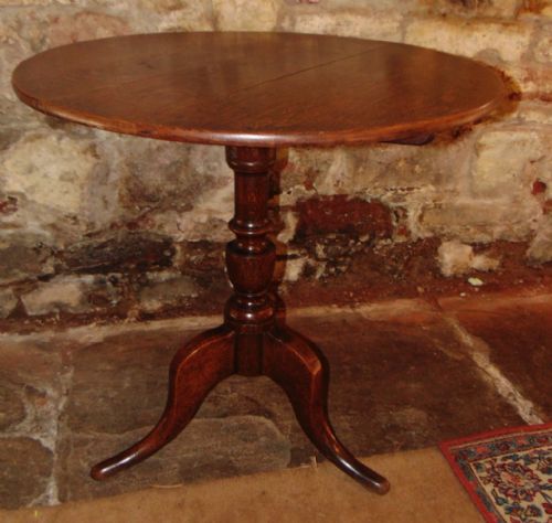 Georgian Oak Tripod Table Circa 1775