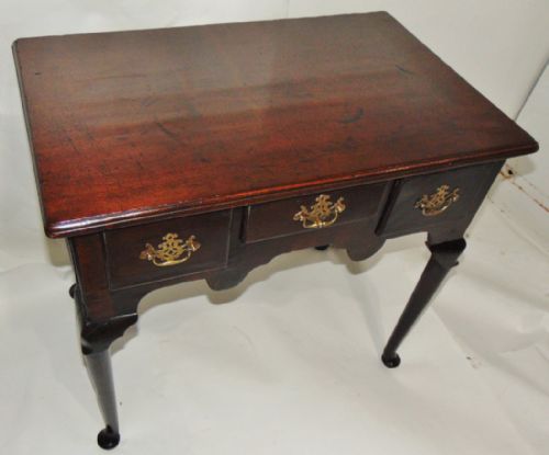 Georgian Red Walnut Cabriole Leg Lowboy Circa 1745