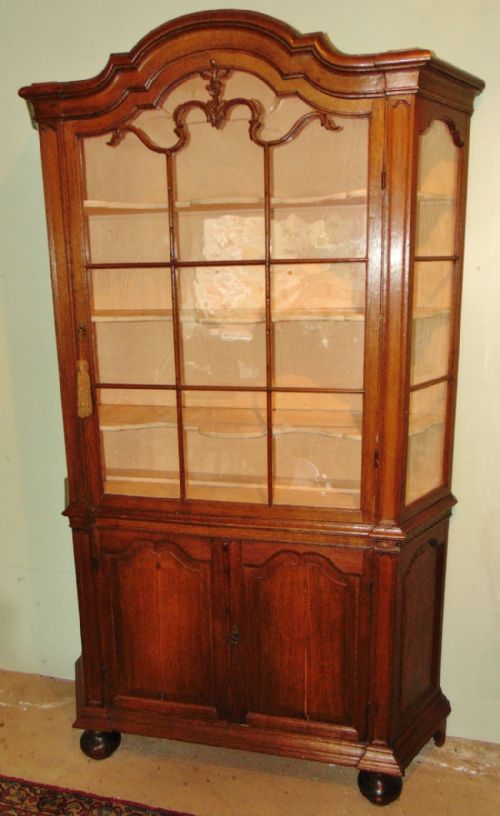18th Century Dutch Oak China Cabinet Circa 1770