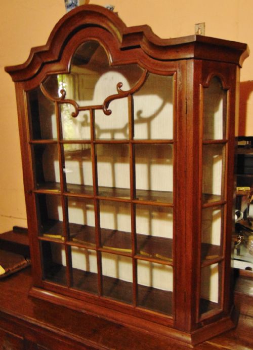 Dutch Mahogany Hanging Chia Cabinet Circa 1820