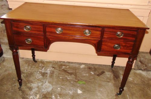 Regency Gillows Style Mahogany Writing Table Circa 1825