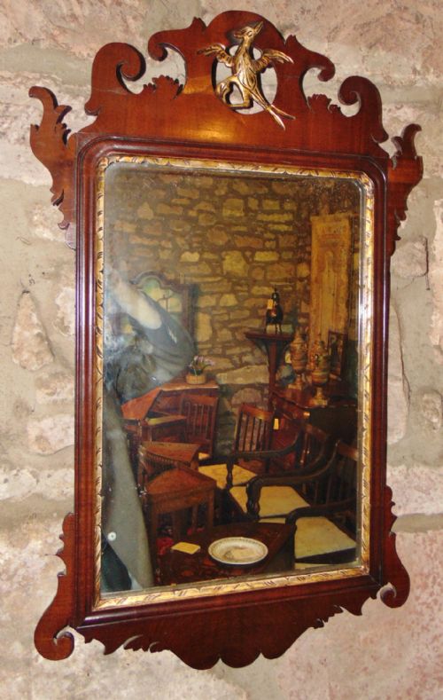 Georgian Mahogany Vauxhall Mirror Circa 1770