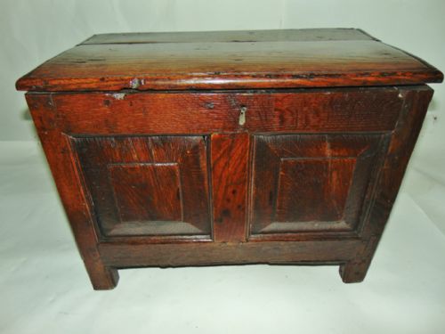 Georgian Oak Welsh Coffer Bach Circa 1740