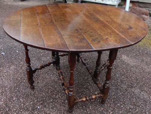 18th Century Oak and Fruitwood Gateleg Table Circa 1760