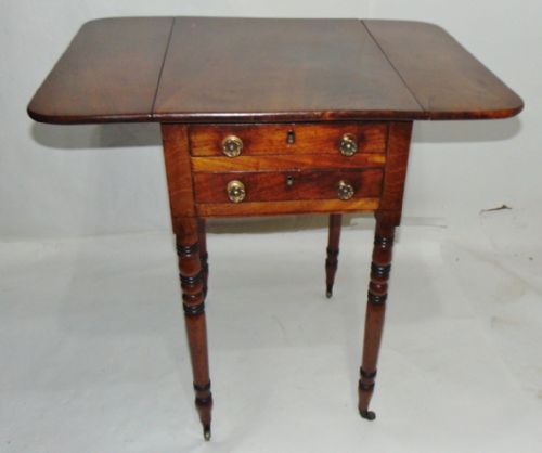 Georgian Mahogany Pembroke Work Table Circa 1820
