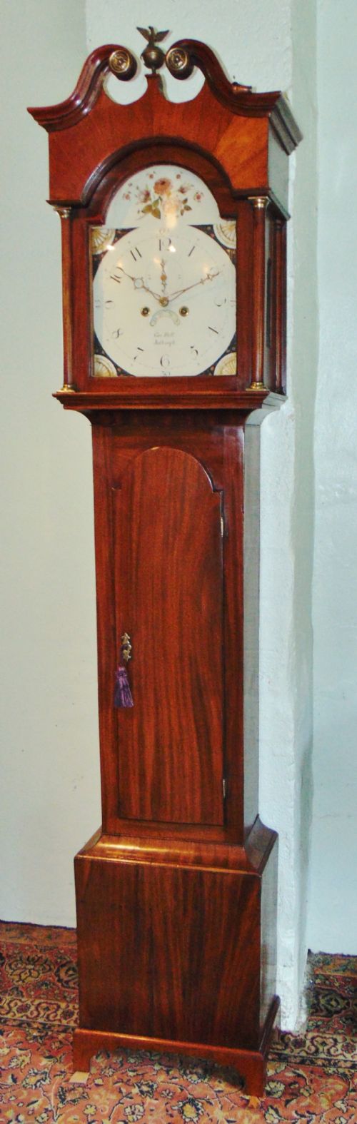 Scottish Georgian Mahogany Longcase Clock Circa 1800