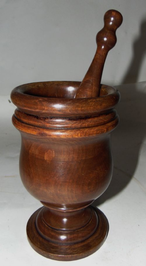 Georgian Fruitwood Pestle and Mortar Circa 1830