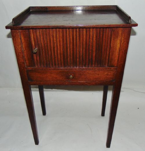 Dutch Oak Bedside Cabinet Circa 1790