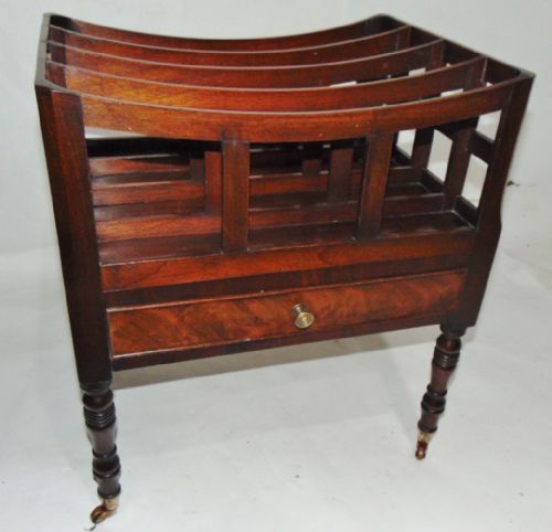 Georgian Mahogany Canterbury Circa 1820