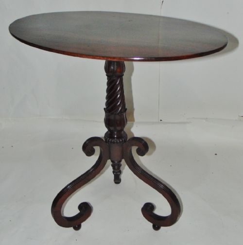 Regency Mahogany Tripod Table Circa 1815