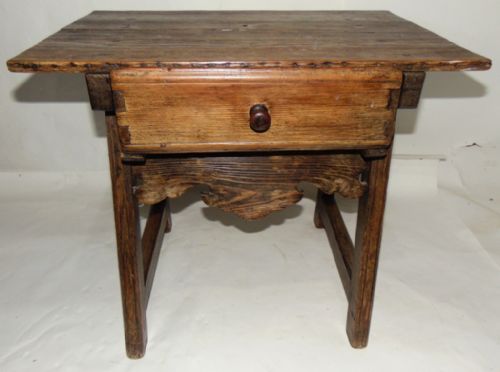 Spanish Pine Low Side Table Circa 1810