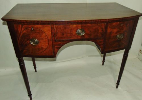 Georgian Bow Fronted Dressing Table Circa 1810