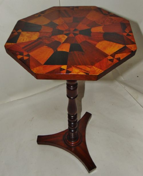 Regency Table with Specimen Wood Top Circa 1820
