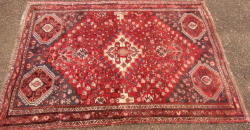 Antique Persian Shiraz Rug Circa 1930