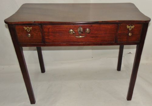 George III Mahogany 3 Drawer Side Table Circa 1770