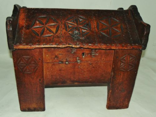 Rare Gothic Ark Small Coffer Circa 1550