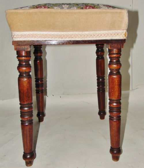 Georgian Gonzales Alves Dressing Stool Circa 1820
