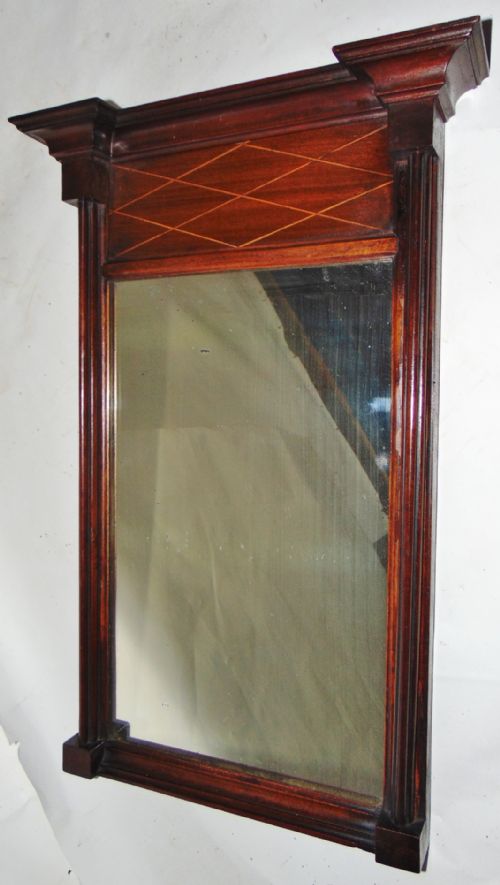 Georgian Mahogany Pier Mirror Circa 1800