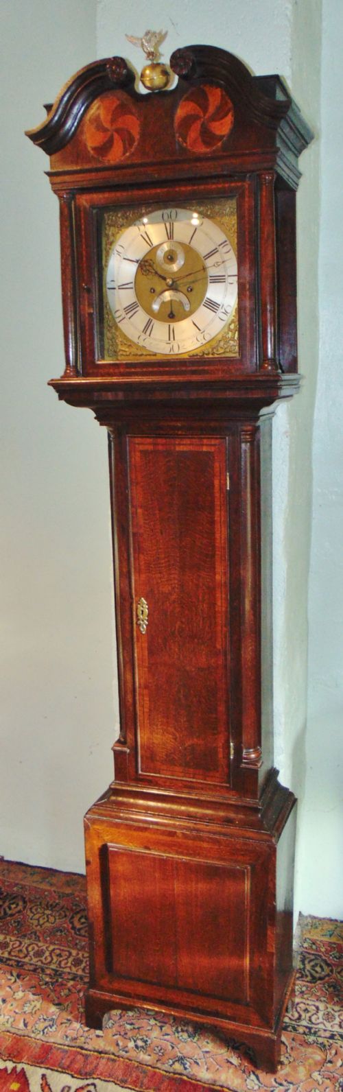 Welsh George III Oak Longcase Clock Circa 1780