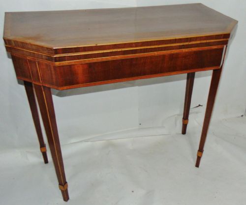 Scottish Sheraton Mahogany Card Table Circa 1795