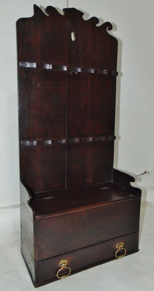 Georgian Oak Spoon Rack Circa 1740
