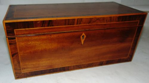 Georgian Mahogany Tea Caddy Circa 1800