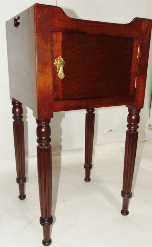 Late Georgian Mahogany Bedside Cabinet Circa 1830