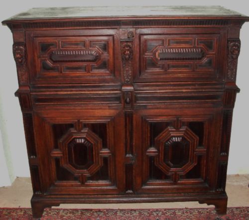 17th Century Dutch Oak Cabinet Circa 1650