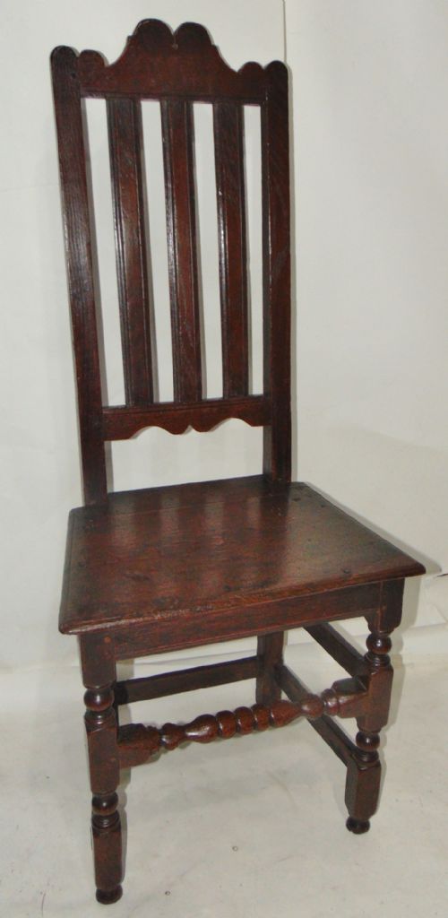 Stuart  Oak Side Chair Circa 1680
